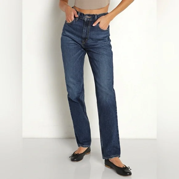 Levi's 70s High slim straight Dark Blue Women's Straight Leg Jeans size 30 Straight Leg